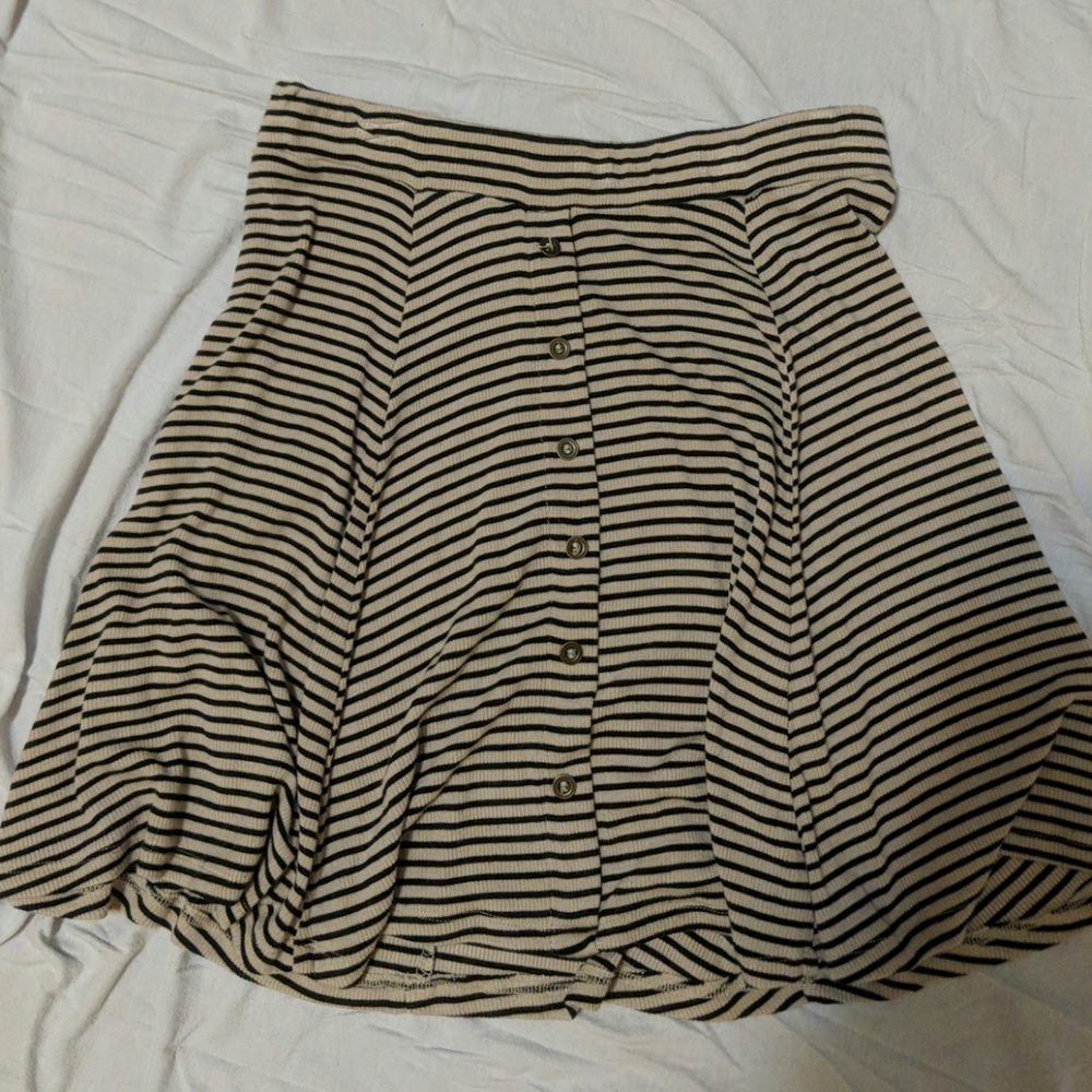 Striped skater skirt
